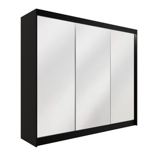 ALTDECOR ŠATNÍ SKŘÍŇ AMOHA s LED – 250 cm – černá obraz