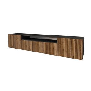 ALTDECOR NÍZKÁ komoda NOA-2-W 200 x 40 x 41 cm – černá / Katania obraz