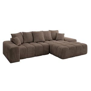 ALTDECOR ROHOVÁ SEDACÍ SOUPRAVA s otomanem vpravo ENSI-L - 267x164x69 cm hnědá obraz