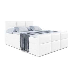 ALTDECOR POSTEL boxspring OHIO-Z KING – 200 x 200 – H3/H4 – vysoce lesklá bílá obraz