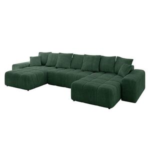 ALTDECOR SEDACÍ SOUPRAVA ENIL-U 401x189x68 zelený manšestr obraz