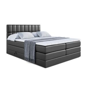 ALTDECOR POSTEL boxspring MIAMI KING – 180 × 200 – H3/H4 – vysoce lesklá černá obraz