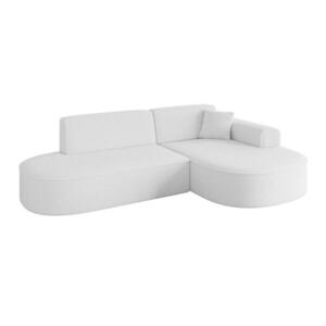 ALTDECOR ROHOVÁ SEDACÍ SOUPRAVA s otomanem vpravo MARI-L1 – 243 × 171 × 79 cm, bílá buklé obraz