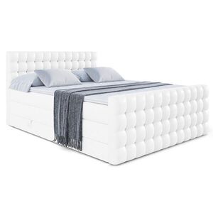 ALTDECOR POSTEL boxspring VIONE-Z KING – 120 x 200 – H3/H4 – vysoce lesklá bílá obraz