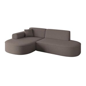 ALTDECOR ROHOVÁ SEDACÍ SOUPRAVA s otomanem vlevo MARI-L1 – 243 × 171 × 79 cm, hnědá, buklé obraz