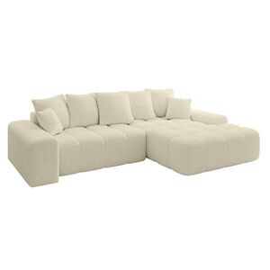 ALTDECOR ROHOVÁ SEDACÍ SOUPRAVA s otomanem vpravo ENSI-L - 267x164x69 cm, krémová obraz