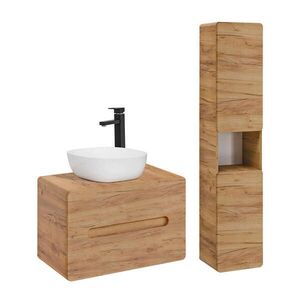 Petits-meubles KOUPELNOVÝ NÁBYTEK 80cm Arun 2er-Set Dřevo obraz