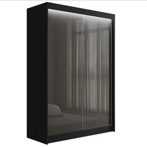 ALTDECOR ŠATNÍ SKŘÍŇ PEKA s LED – 120 cm – černá|šedá obraz