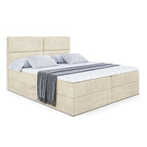 ALTDECOR AMERICKÁ postel s matrací H4 a roštem – AURA – 180x200 – H4 – béžová obraz