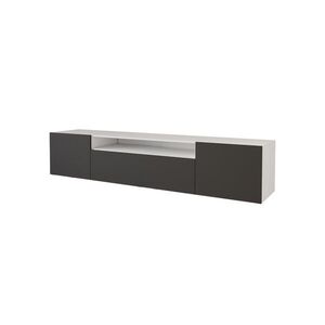 ALTDECOR NÍZKÁ komoda ELIO-W 200 x 40 x 41 cm – bílá / černá obraz