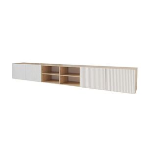 ALTDECOR NÍZKÁ KOMODA NOA-2-W 3x100x40x40 cm – Artisan / bílá obraz