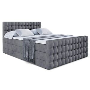 ALTDECOR POSTEL boxspring VIONE-Z KING – 160 x 200 – H3/H4 – tmavě šedá obraz