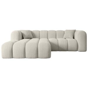 ALTDECOR ROHOVÁ SEDACÍ SOUPRAVA s otomanem vlevo OLEA-L1 – 231 × 173 × 74 cm, krémová obraz