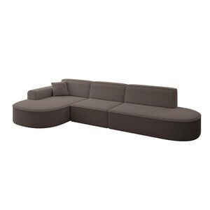 ALTDECOR ROHOVÁ SEDACÍ SOUPRAVA s otomanem vlevo MARI-L2 – 328 x 171 x 79 cm, hnědá, buklé obraz