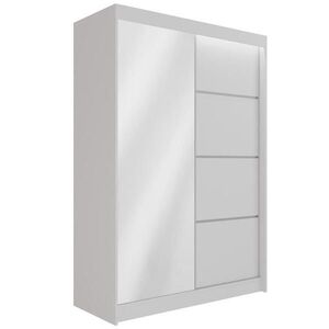 ALTDECOR ŠATNÍ SKŘÍŇ PAOKI s LED osvětlením – 120 cm – bílá obraz