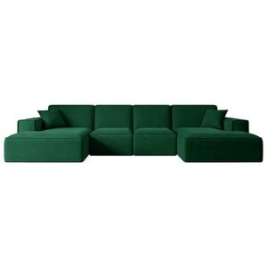 ALTDECOR SEDACÍ SOUPRAVA SIERRA-U – 349 x 169 x 80 cm, zelený velur obraz