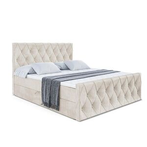 ALTDECOR AMERICKÁ postel AMAY-Z – 200 x 200 cm – H3 – ecru obraz