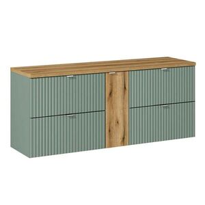 Petits-meubles SKŘÍŇKA POD UMYVADLO 140.4cm Jade Zelená a dřevo obraz