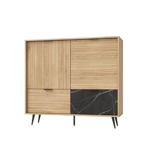 Petits-meubles SIDEBOARD Luka Dřevo a černá obraz