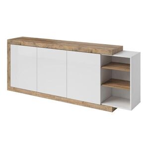 Petits-meubles SIDEBOARD Azior Bílá a dřevo obraz