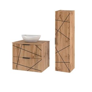 Petits-meubles KOUPELNOVÝ NÁBYTEK 60.6cm Teren 2er-Set Dřevo obraz