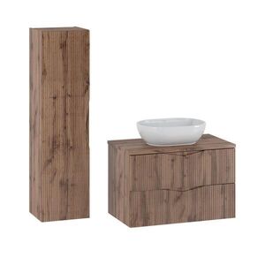 Petits-meubles KOUPELNOVÝ NÁBYTEK 80.6cm Tao 2er-Set Dřevo obraz