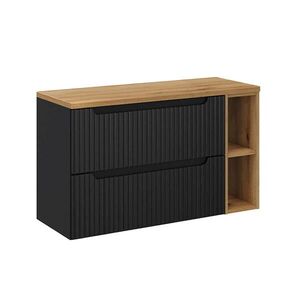 Petits-meubles SKŘÍŇKA POD UMYVADLO 100.4cm Riva Černá a dřevěná obraz