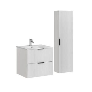 Petits-meubles KOUPELNOVÝ NÁBYTEK 60.2cm Adriel 2er-Set Bílá obraz