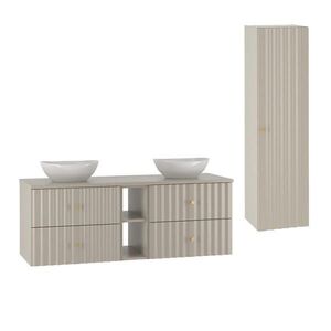 Petits-meubles KOUPELNOVÝ NÁBYTEK 140.6cm Izae 2er-Set Kašmír obraz