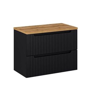 Petits-meubles SKŘÍŇKA POD UMYVADLO 80.4cm Riva Černá a dřevo obraz