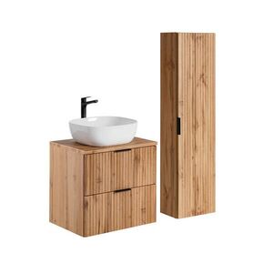 Petits-meubles KOUPELNOVÝ NÁBYTEK 60.6cm Adriel 2er-Set Dubové dřevo obraz