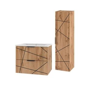 Petits-meubles KOUPELNOVÝ NÁBYTEK 80cm Teren 2er-Set Dřevo obraz