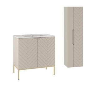 Petits-meubles KOUPELNOVÝ NÁBYTEK 80cm Daria 2er-Set Kašmír obraz
