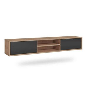 Petits-meubles TV STOLEK Idra Šedá a dřevo obraz