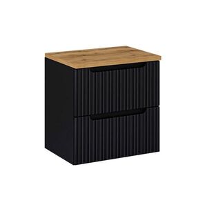 Petits-meubles SKŘÍŇKA POD UMYVADLO 60.4cm Riva Černá a dřevěná obraz
