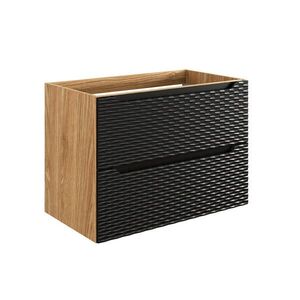 Petits-meubles SKŘÍŇKA POD UMYVADLO 80cm Elora Černá a dřevěná obraz