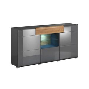 Petits-meubles SIDEBOARD Jules Šedá a dřevo obraz