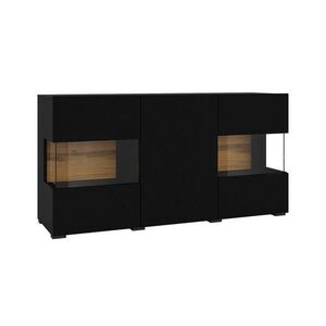Petits-meubles SIDEBOARD Glora Černá a dřevo obraz