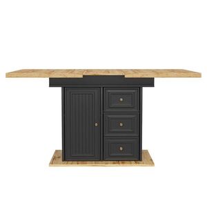 FLIEKS JÍDELNÍ STŮL 110-140x80cm ROZKLÁDACÍ dřevo 6 osob obraz