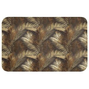 OnlyWow WC PŘEDLOŽKA Tropical - Listy - zlaté 80x50 cm obraz