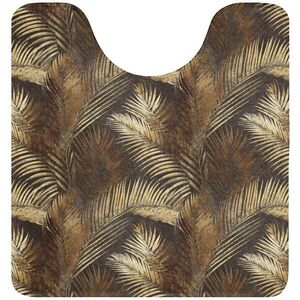 OnlyWow WC PŘEDLOŽKA Tropical - Listy - zlaté 55x60 cm obraz