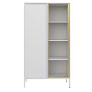 Selsey VITRÍNA Velveto bílá 90 cm obraz