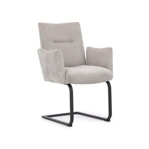 S-Style ŽIDLE S PODRUČKAMI Hera s područkami v moderním designu ze šedého manšestru obraz