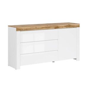 Petits-meubles SIDEBOARD Hella Bílá a dřevo obraz
