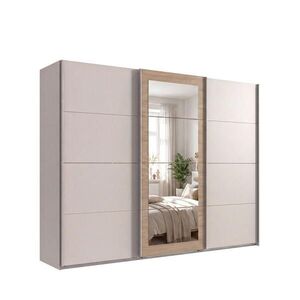 luma-home SKŘÍŇ S VZDUŠNÝMI DVEŘMI, 3dveřová, šířka 270 cm, výška 208 cm, hloubka 64 cm, úchytky v odstínu béžově šedé / 22628 obraz