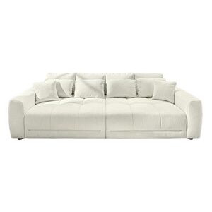 luma-home VELKÉ sofa pružinovým jádrem 294 × 136 × 86 cm (Š×H×V), RGB LED osvětlení s dálkovým ovládáním, potah z ženilky v béžové barvě / 15418 obraz