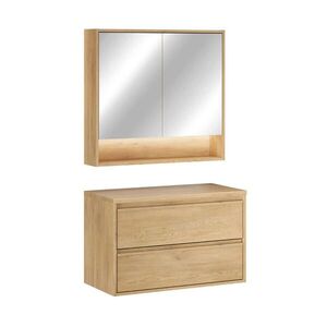 Petits-meubles KOUPELNOVÝ NÁBYTEK 80cm Edmé 2er-Set Dřevo obraz