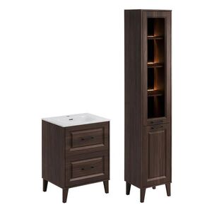 Petits-meubles KOUPELNOVÝ NÁBYTEK 61cm Moka 2er-Set Dřevo obraz