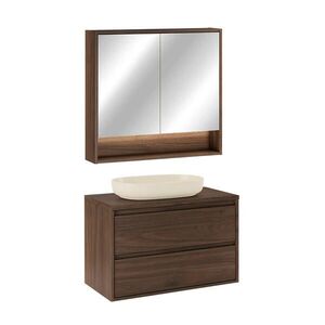 Petits-meubles KOUPELNOVÝ NÁBYTEK 80cm Edmé 2er-Set Dřevo obraz