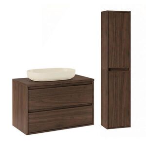 Petits-meubles KOUPELNOVÝ NÁBYTEK 80cm Edmé 2er-Set Dřevo obraz